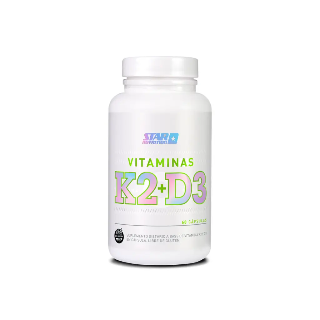 Vitaminas k2 + d3 star nutrition x 60c
