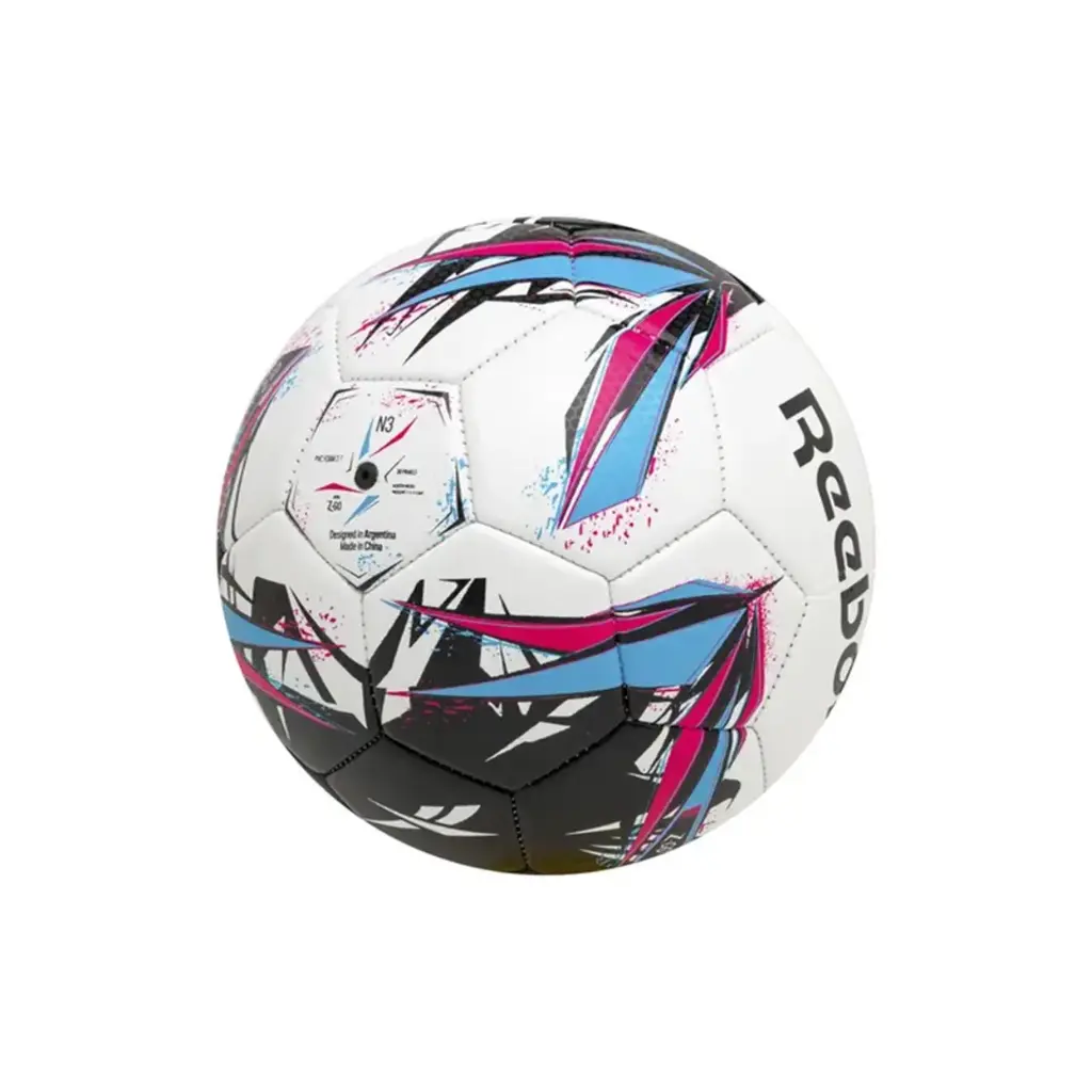 Pelota de futbol z-go n3 reebok blanco-turquesa-fucsia 