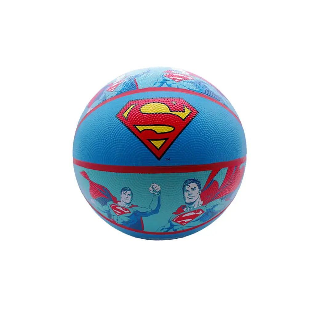 Pelota de basquet superman warner azul-celeste-rojo n5