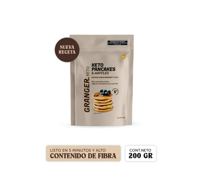 Pancakes keto granger 200gs vainilla 