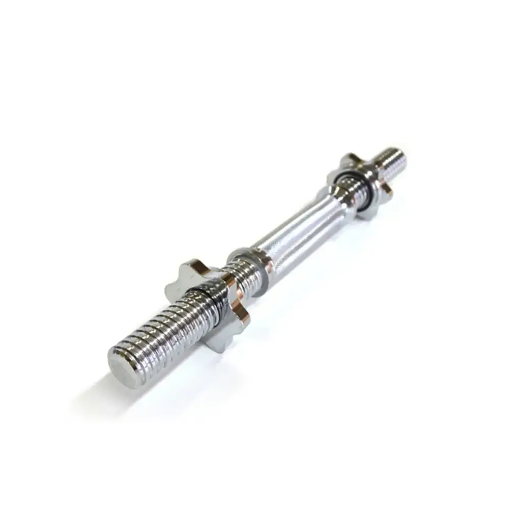 Mancuerna 35cm cromada - maciza a roscas - diametro 30mm 