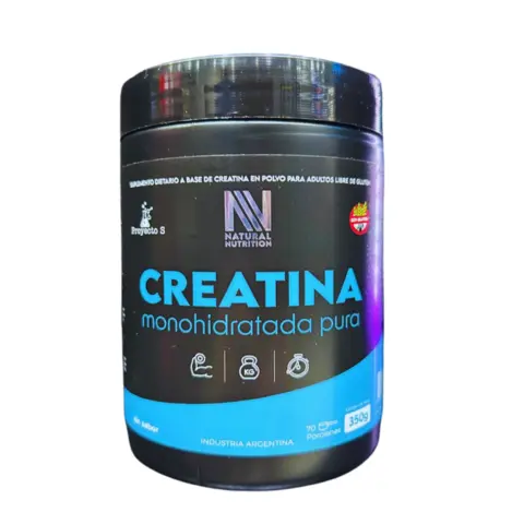 Creatina monohidrato natural nutrition x 600gs 