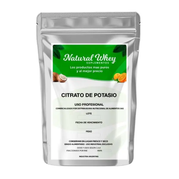 Citrato de potasio natural whey x 1kg