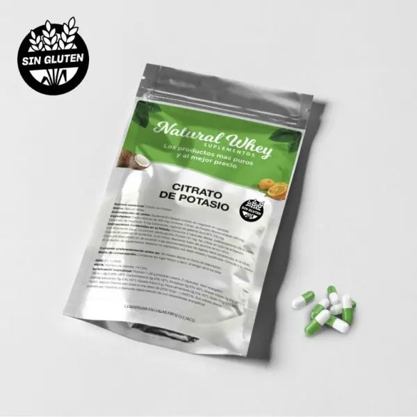 Citrato de potasio natural whey x 60c