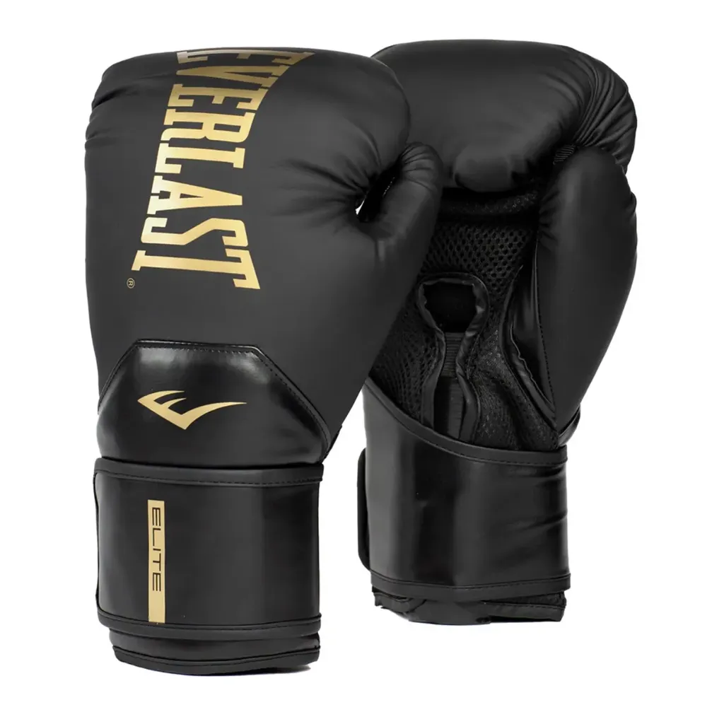 Guante de boxeo elite 2 everlast negro/dorado