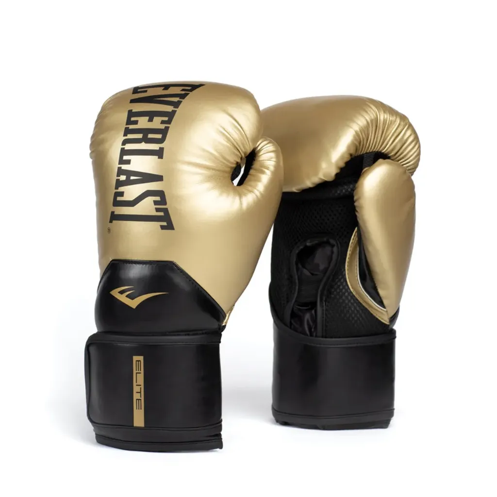 Guante de boxeo elite 2 everlast dorado/negro  (12)