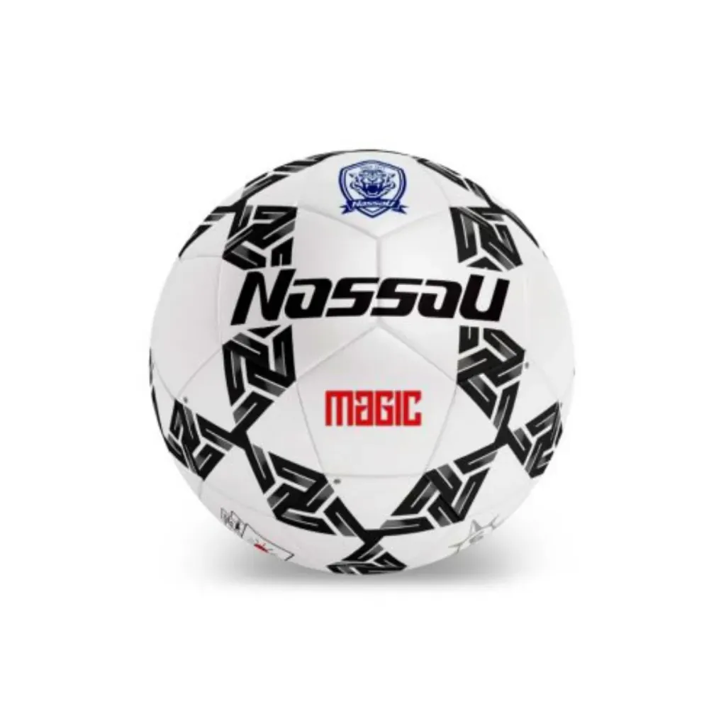 Pelota de futbol nassau New MAGIC Nº 5  Blanco/Negro