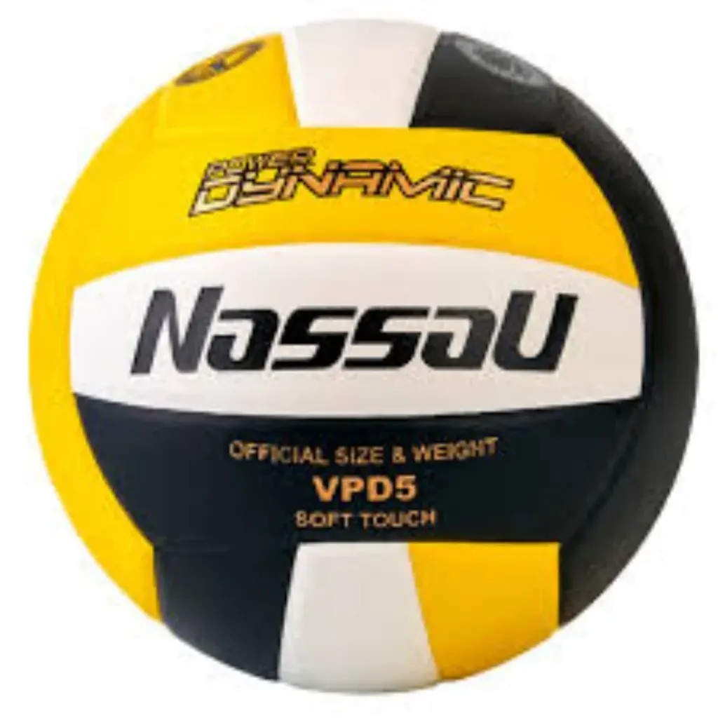 Pelota de voley nassau POWER DYNAMIC Nº 5  Chinese PU Blanco/Amarillo/Negro