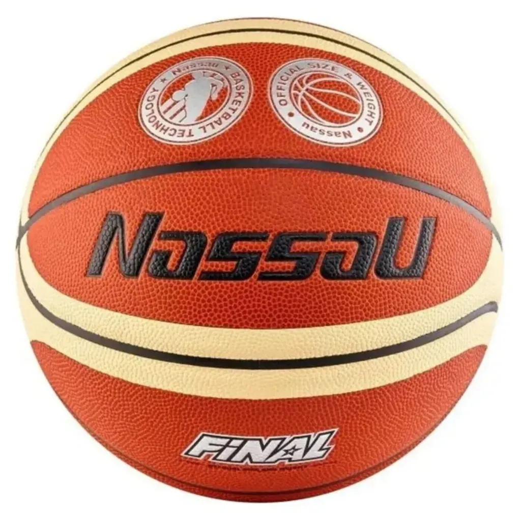 Pelota de basquet nassau FINAL Nº 7  Marron/Blanco