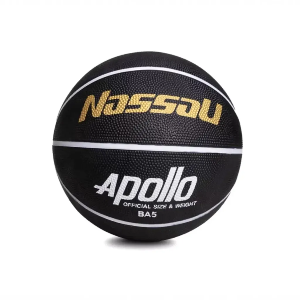 Pelota de basquet nassau APOLLO Nº 3 Special Rubber Negro