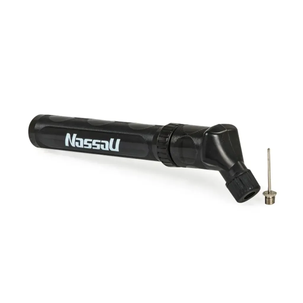Inflador nassau Doble Acción 8,5" + Medidor de Presión Negro