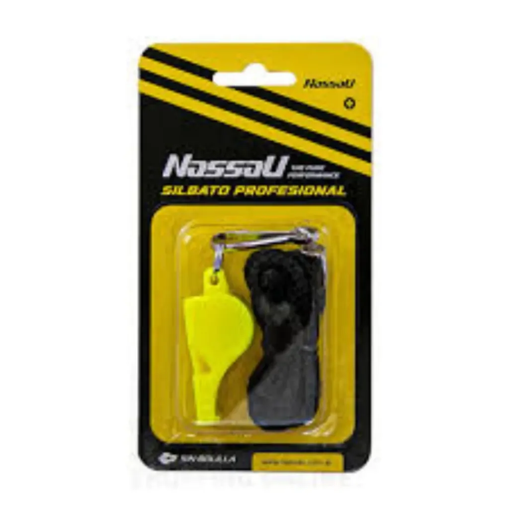 Silbato Profesional con Correa Nassau (Negro)