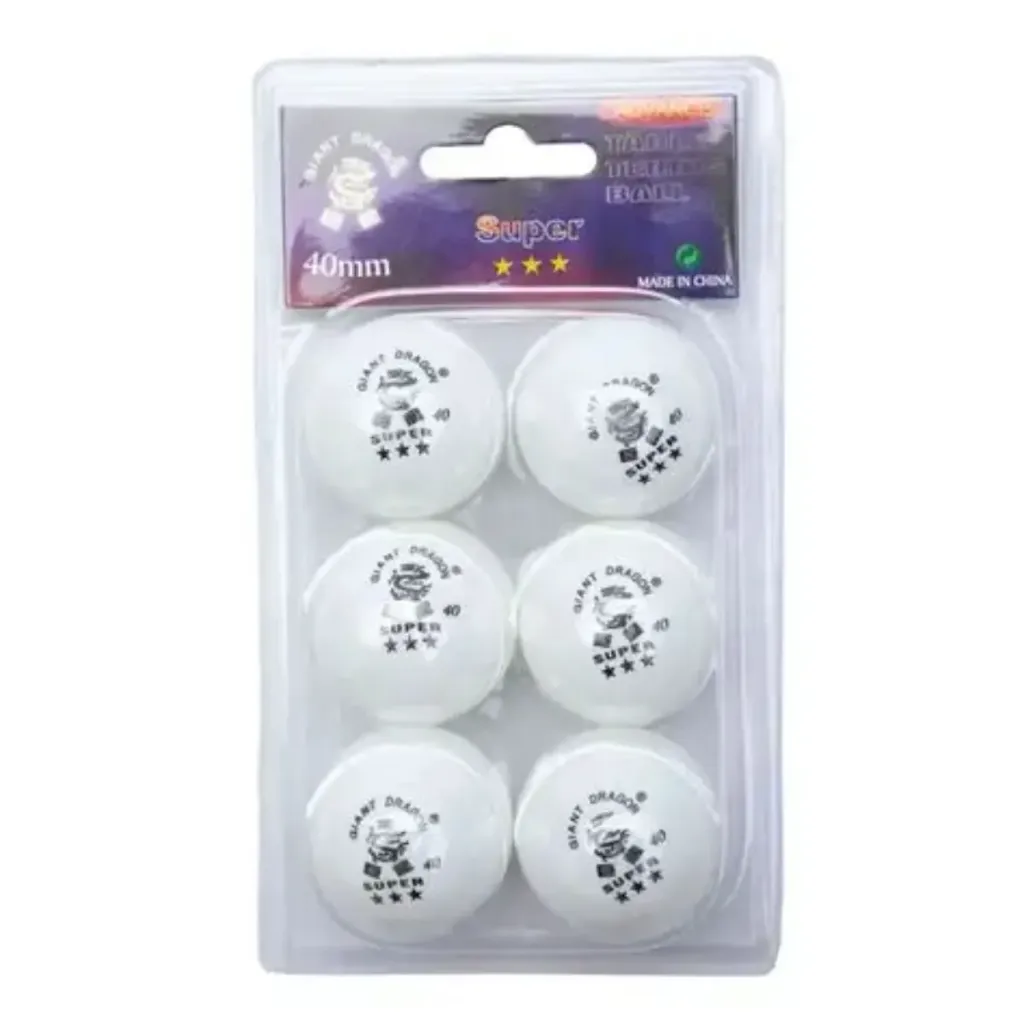 Pelotas ping pong x6 giantdragon 3 star