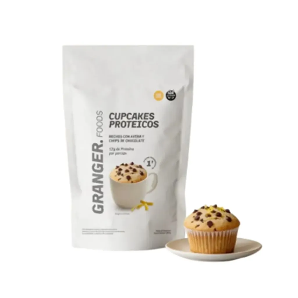 Cupcake proteicos vainilla lemon con chips granger 360gs