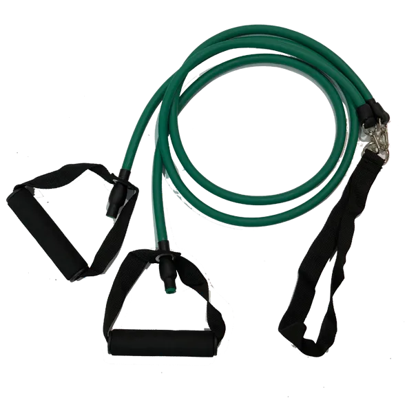 Banda elastica larga doble con manijas y anclajes krv