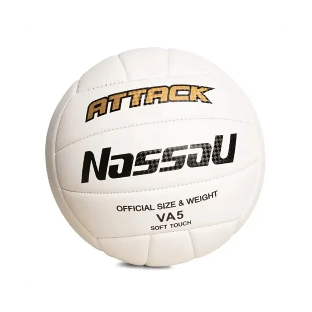 Pelota de voley nassau ATTACK Nº 5  Soft Touch  Blanco