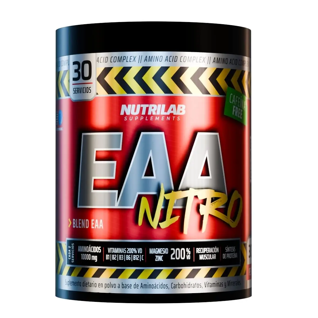 Aminoacido esencial Eaa nitro 9 x 300gs nutrilab arandano