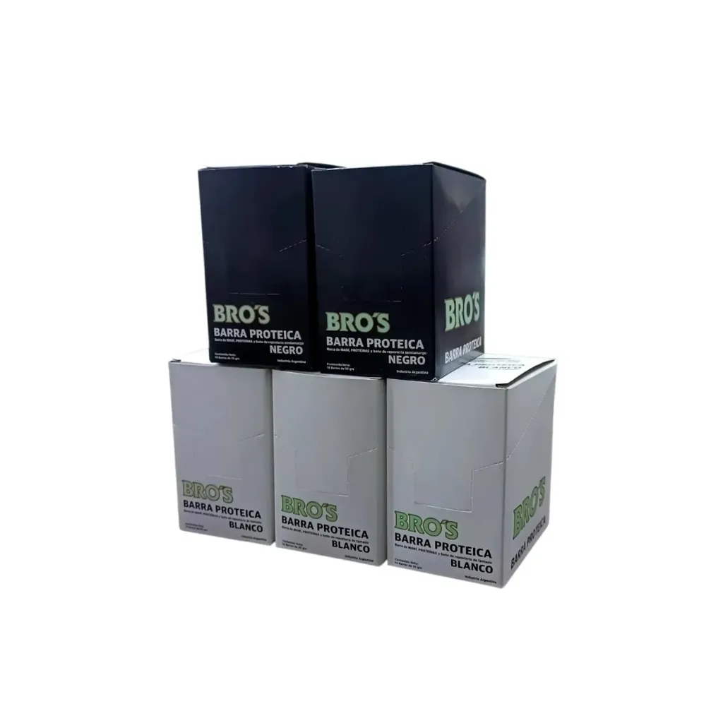 Combo mayorista barra proteica bros 5 cajas x 10u