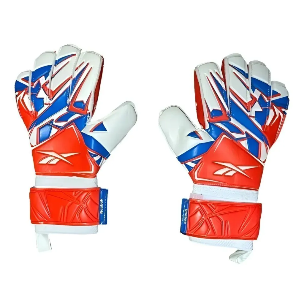 Guante de arquero vortex reebok blanco-rojo-azul