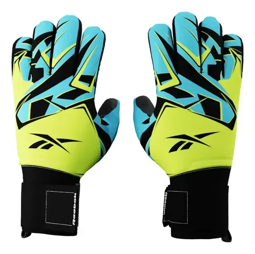 Guante de arquero vortex reebok turquesa-amarillo-negro