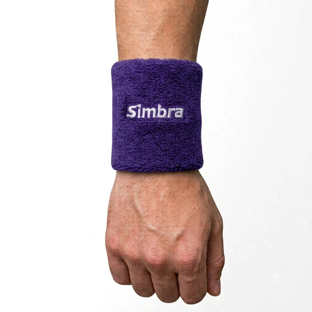 Muñequera de hockey simbra violeta 12cm