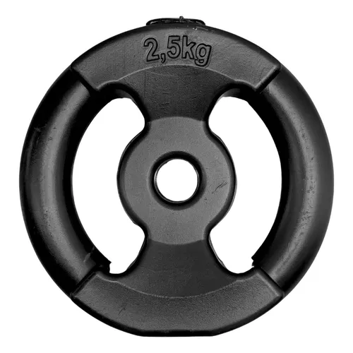 Disco pvc c/manija 2,5kg negro