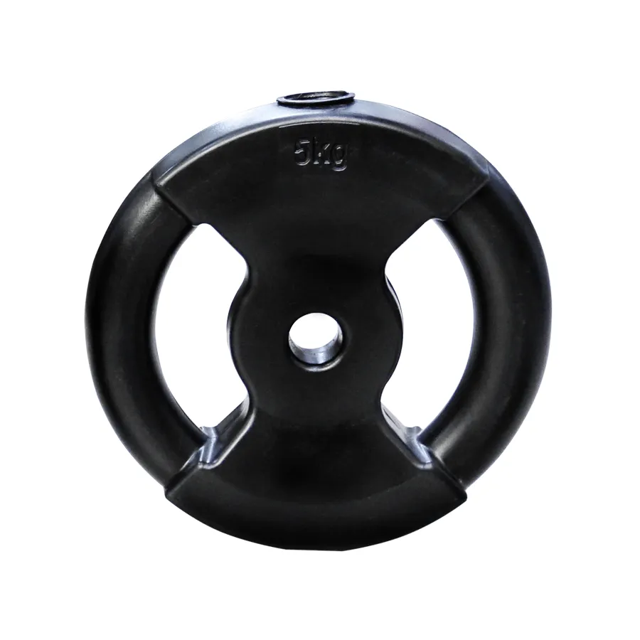 Disco pvc c/manija 5kg negro