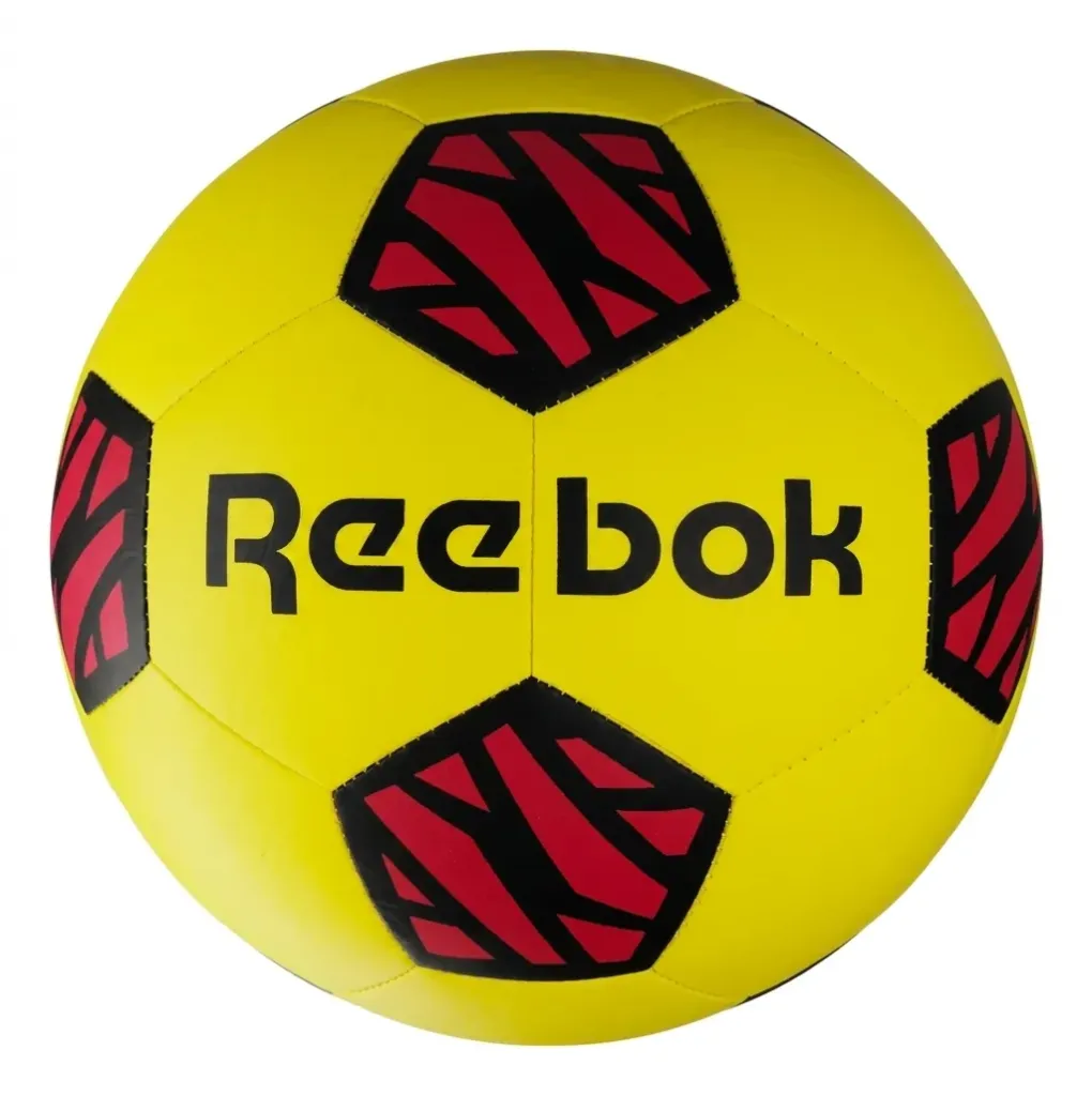 Pelota de futbol z-go laminada n5 reebok amarillo-negro-rojo