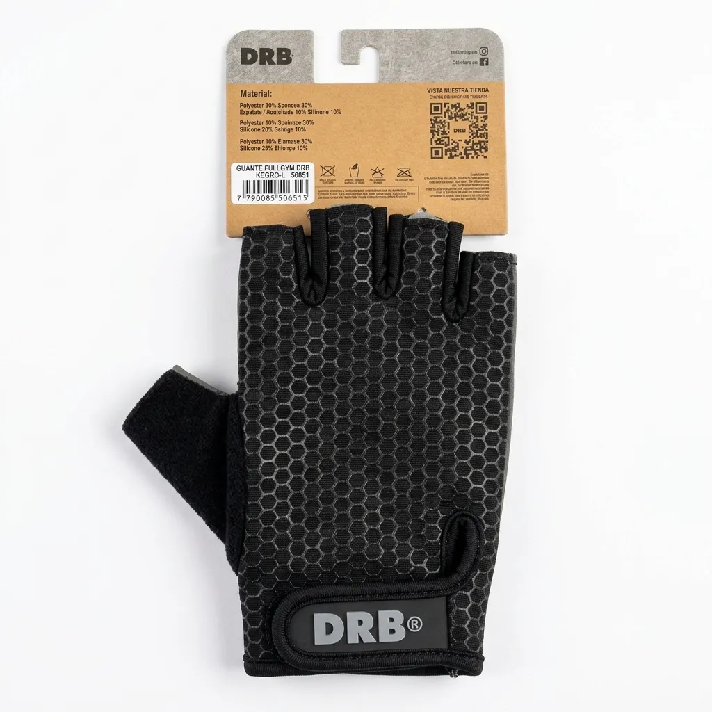 Guante fitness drb full gym 2.0 negro (xs)