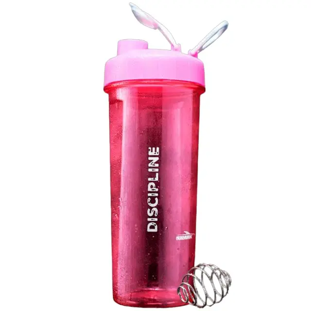 Shaker acrilico c/resorte discipline rosa