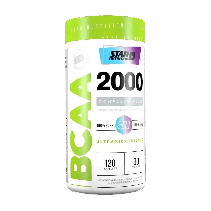 Aminoacido bcaa 2000 star nutrition x 120c