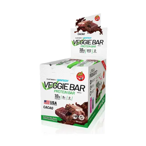Barra proteica veggie gentech caja 10x60gs