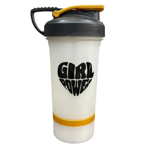 [12629] Shaker FLIP Color perlado 500ml (2 EN 1 + Scoop) GIRL POWER