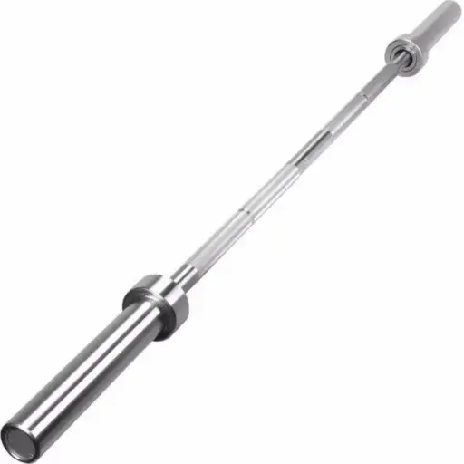 [10157] Barra olimpica c/rulemanes 2,2m - 20kg - diametro 50mm (con topes) - cromada