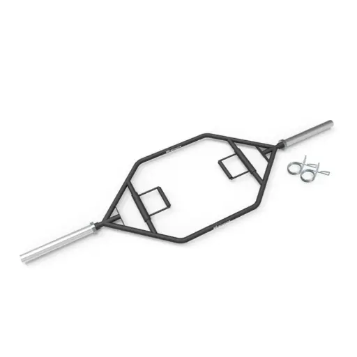 [11169] Barra olimpica hexagonal negra - diametro 50mm (incluye topes)