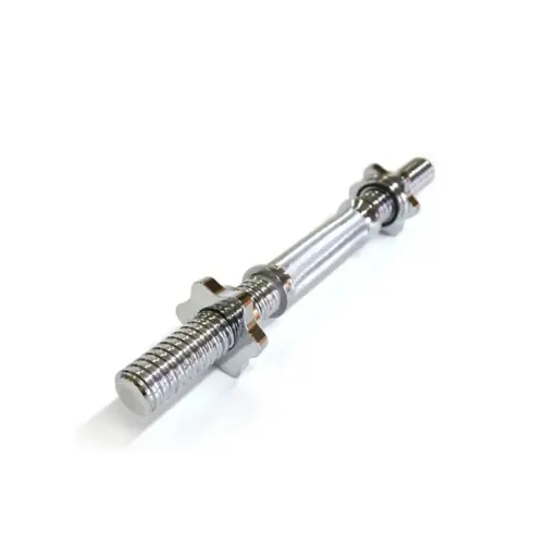 [11032] Mancuerna 40cm cromada - maciza a roscas - diametro 30mm