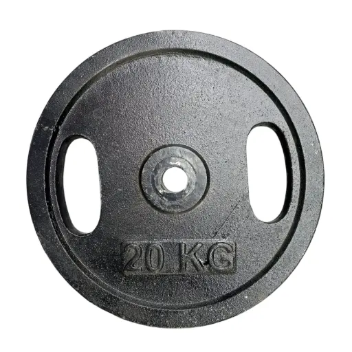 [12206] Disco de fundicion premium c/manija 20kg - diametro 30mm