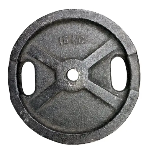 [10826] Disco de fundicion c/manija 15kg - diametro 30mm