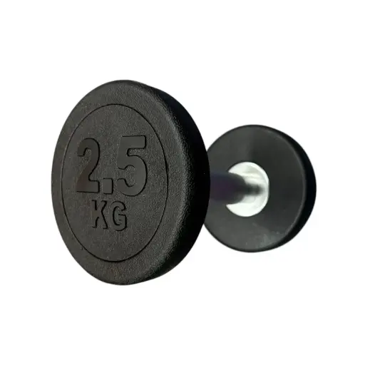 [12636] Mancuerna redonda caucho 2,5kg