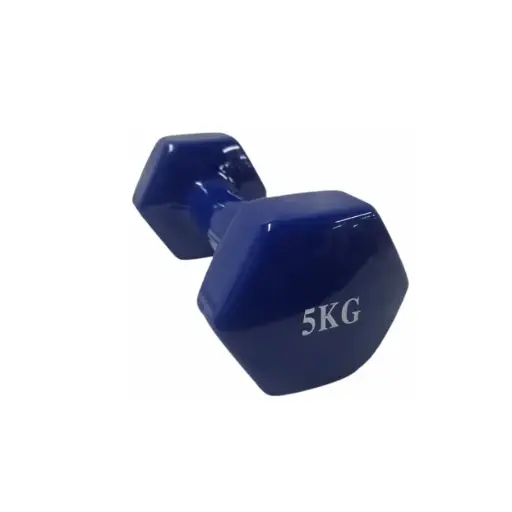 [10845] Mancuerna hexagonal recubierta 5kg