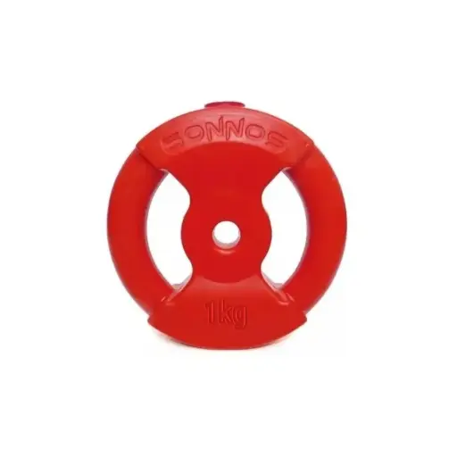 [10218] Disco pvc c/manija 1kg rojo