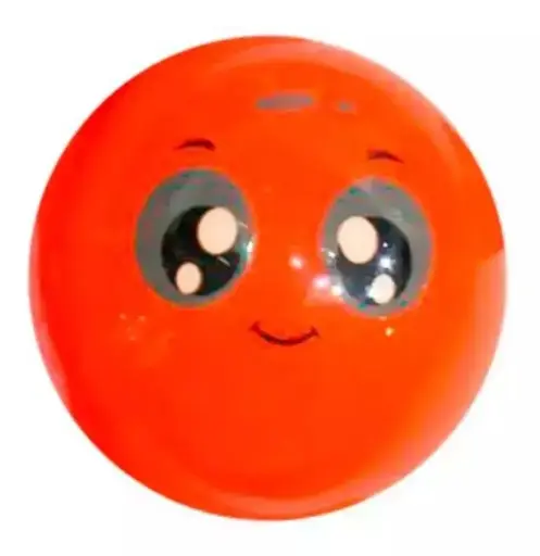 [11972] Bocha de hockey emoticon naranja