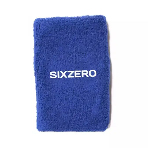 [11796] Muñequera de tenis triple sixzero azul