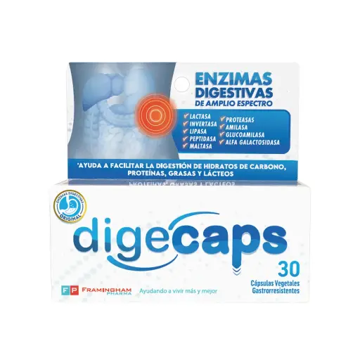 [7798008191068] Digecaps enzimas digestivas 30c