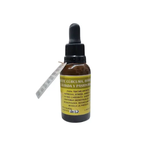 [12653] Aceite de cúrcuma , romero, lavanda y pasionaria 30cc